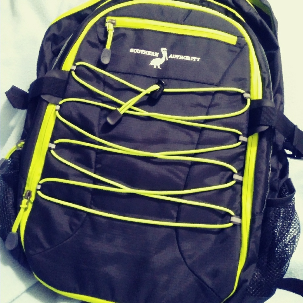 Southern Authority Neon Black Backpack